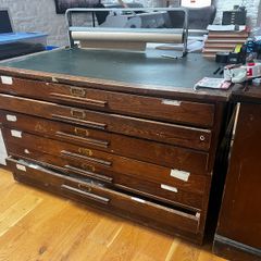 Oak map Drawers