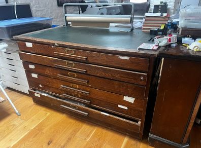 Oak map Drawers
