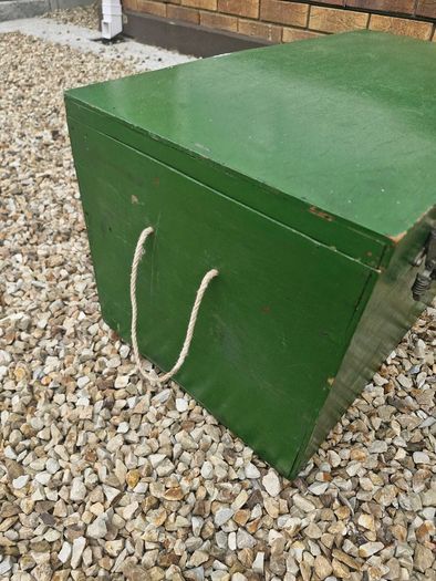 Vintage handmade wooden storage  box