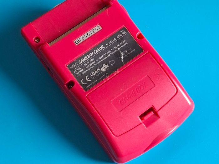 Gameboy Color with Pokemon Red