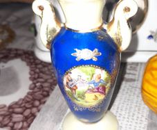Okada China Miniture Vase Okada backstamp, which indicates it is a collectible ceramic Item Made in Japan,
