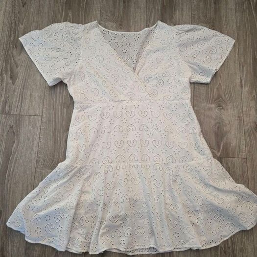 White summer dress, size 14