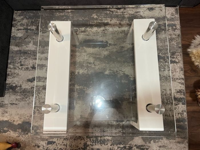 Living room glass table