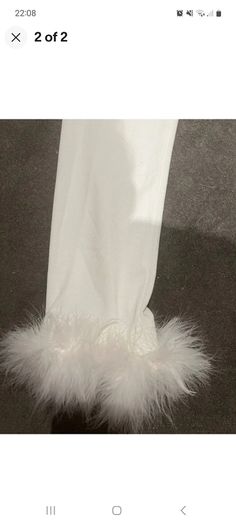 Sleeper Brown thomas white feather trousers rrp110