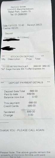 Sage Express Impress Express Coffee Machine