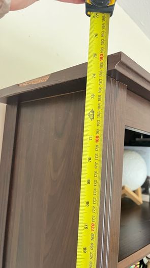 Dark wood bookcase