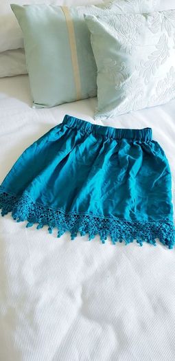 Teal Mini Skirt - Size 8