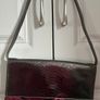 Michael Kors metallic snakeskin effect clutch bag Image 5