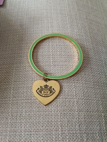 Juicy Couture love myself better than you gold coloured bangle Pam Gela 19.5cm inner circumference in very good condition FREE STANDARD POSTAGE INCLUDED
