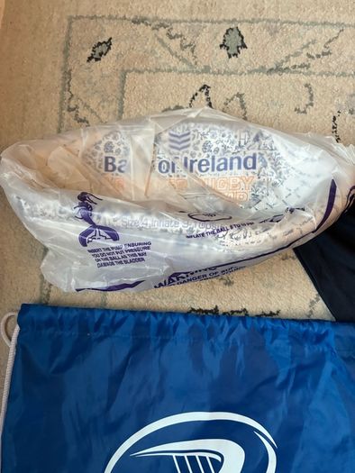 Kids Leinster Rugby Top, Ball and bag
