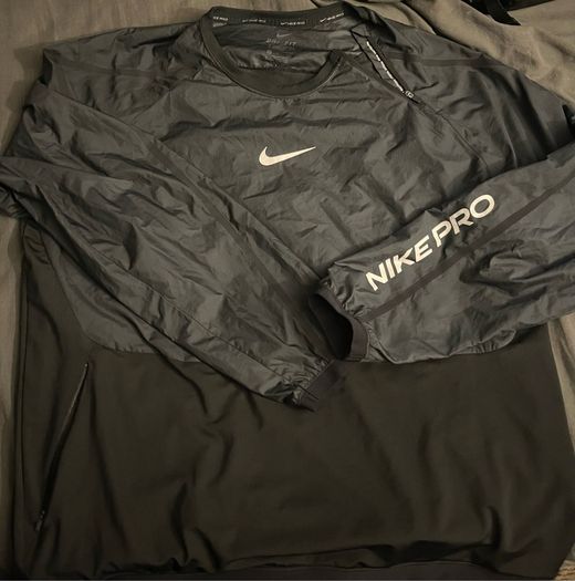 Nike Drill Top Pro Capsule White/black Tracksuit Training Tops Jacket Size Xl