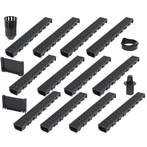 Drainage Channels 12 pcs Plastic 12 m