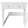 Dressing Console Table with Two Drawers White Image 3