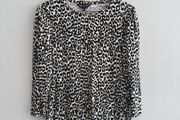 Pre Owned Dorothy Perkins Leopard Print Long Sleeve Top