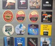 16 Vintage Irish Stout Beer Mats/Coasters 1990s & 2000s