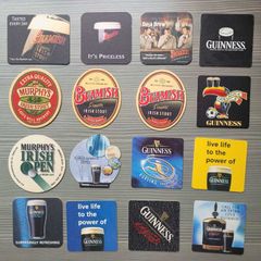 16 Vintage Irish Stout Beer Mats/Coasters 1990s & 2000s