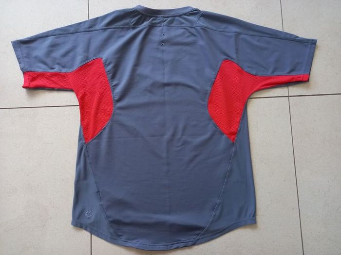 Nike Mens SPHERE DRY Running T-Shirt Large Grey & Orange
