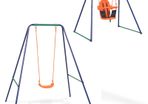 2-in-1 Single Swing and Toddler Swing Orange