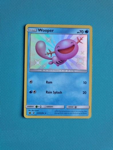 Wooper Shiny Holo Rare (SV9/SV94) Pokemon Card