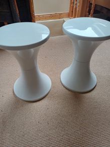 Tam Tam white stools