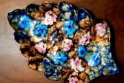 Mid-century enamel on copper dish