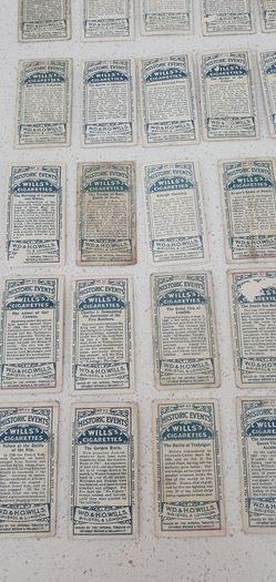Vintage Cigarette Cards Historic Events by WD and HO WILLS