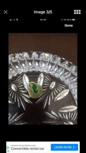Waterford Crystal Millennium Wine Coaster