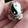 Vintage Yin-Yang Ring in Sterling Silver. Image 2