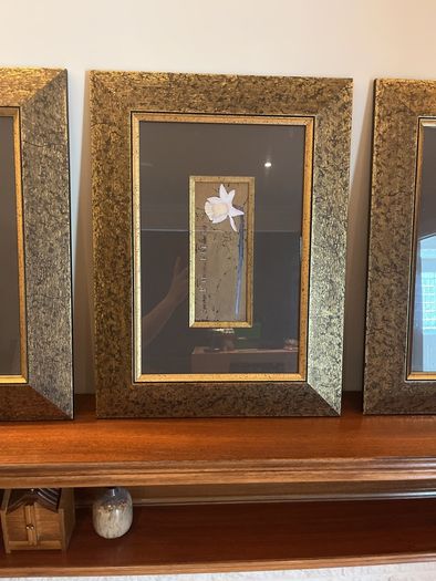 Antique Gold Frame Botanical Artwork