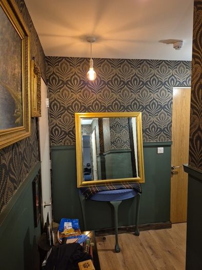 gold large framed mirror