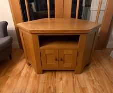 Solid Oak TV unit