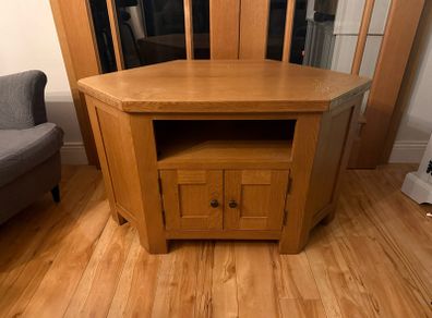 Solid Oak TV unit