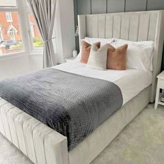 New Bed Frame Double Size Bed King Size Bed -Gaslift Bed-Ottoman Beds- 4ft Beds 4ft6 Bed 5ft Bed 6ft Bed Double Bed Small Double Bed King Bed Superking Bed Single Bed -Bed with Mattress Bed Frame