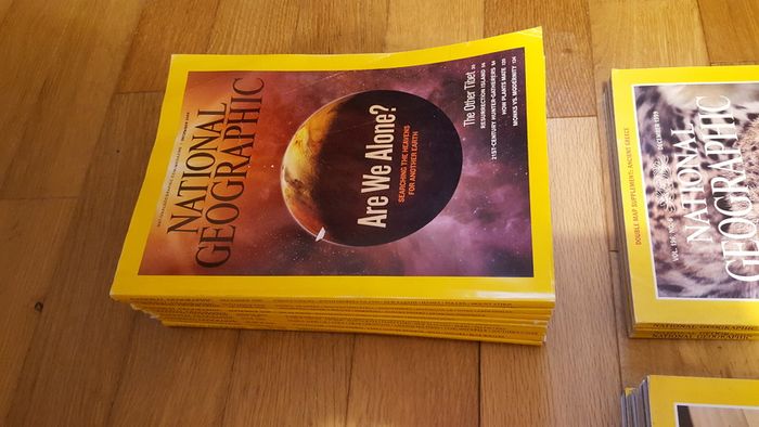 National Geographic magazines x 400 from early 20th century to 2009