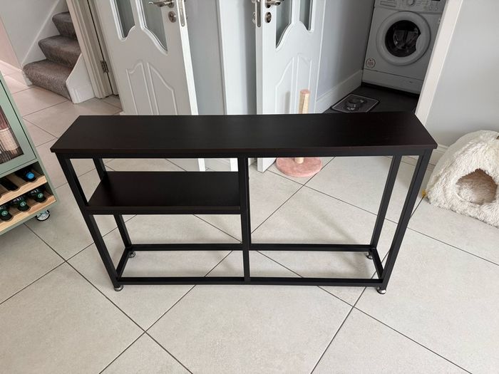 Black Console Table for Indoors - Metal