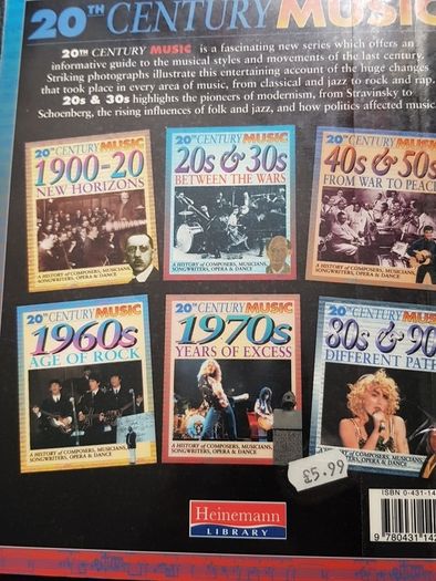 20th Century music books