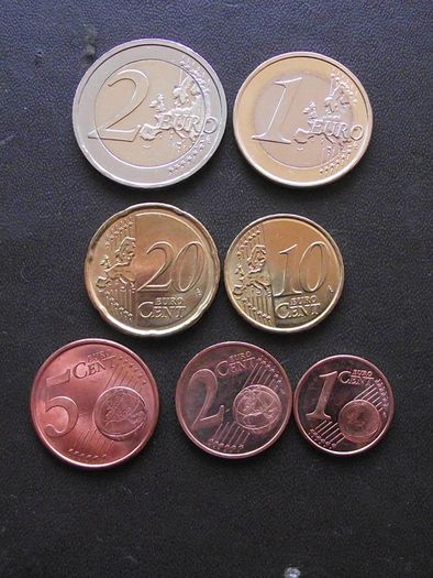 Ireland 2008 Euro Coins Set of 7 coins only