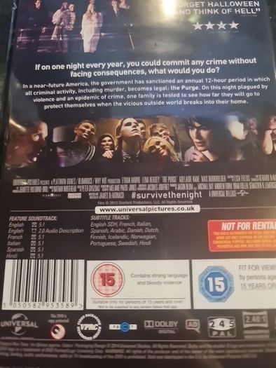 The Purge DVD