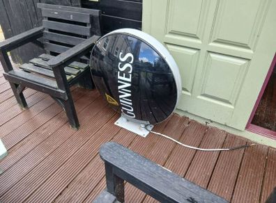 Guinness outside light