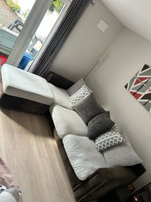 Large Sofa and Footstool
