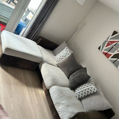 Large Sofa and Footstool