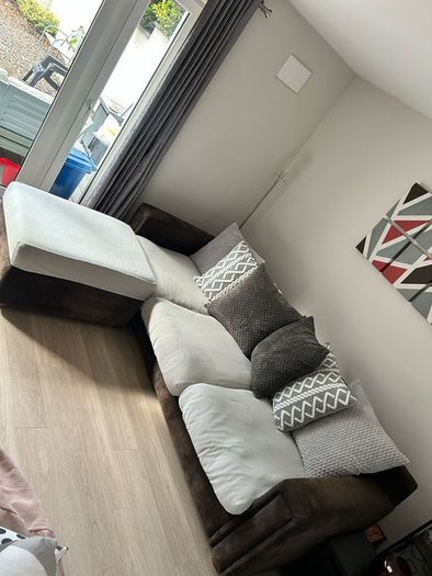 Large Sofa and Footstool