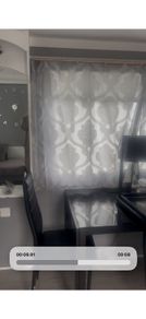 Black Wrought Iron & Glass Dining Table with 4 Chairs