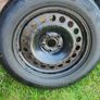 4x 17" steelies 5x100 with Michelin tyres Image 4