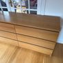 IKEA MALM 6-Drawer Chest of Drawers (Oak Finish) Image 2