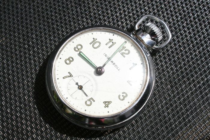 Vintage Ingersoll Pocket Watch working c1960