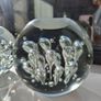 3 x cylindrical glass candle holders Image 7
