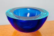 Mid Century Sommerso Murano Glass bowl Flavio Poli