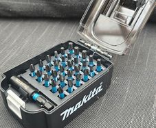 Makita battery case with 31 piece impact bits set
