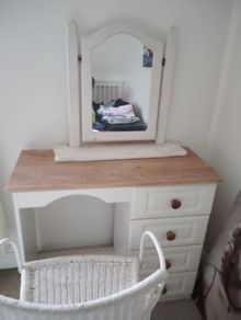 dressing table with mirror
